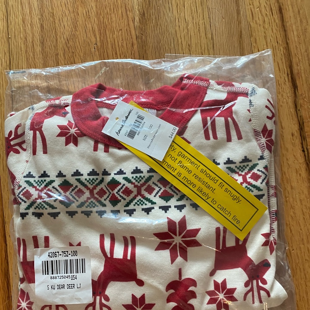NWT Hanna Andersson Dear Deer pj set